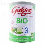 GUIGOZ Lait Bio 3eme age 10mois-3ans 800g