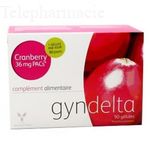 GYNDELTA Protecteur urinaire 36 mg PACs 90 g&eacute;lules