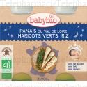 BABYBIO Repas du Soir - Petits pots de panais, haricots verts, riz, d&egrave;s 8 mois, 2 x 200 gr