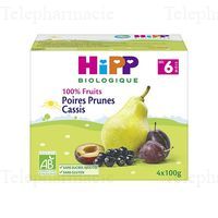 HIPP COMP PRUNES CASSIS 6M 4X100GR
