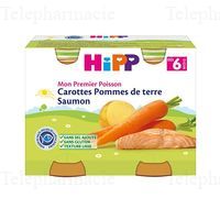 HIPP PVPP CAROTTES PDT SAUMON 6M 2X190GR