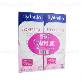 HYDRALIN S&egrave;cheresse cr&egrave;me lavante Flacon 200mlx2 - offre 20% sur le 2e