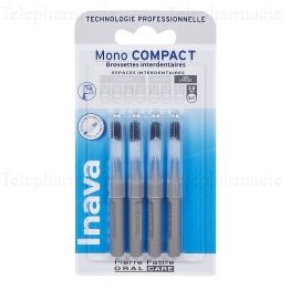 INAVA Brossettes interdentaires ISO7 tr&egrave;s larges 2.6mm pack de 4