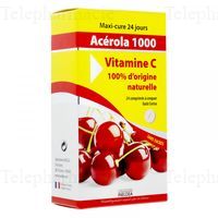VITAMIN 22 Acerola 1000 comprim&eacute;s &agrave; croquer go&ucirc;t cerise