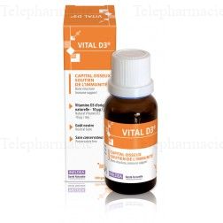 INELDEA Vital D3 capital osseux soutien de l'immunit&eacute; 500 gouttes