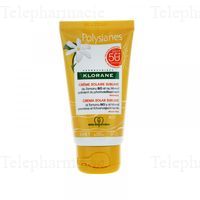 KLORANE Mono&iuml; - Cr&egrave;me solaire sublime visage SPF50 tube 50ml