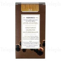 KORRES Coloration Permanente - Huile d'argan coloration haute performance Golden/Honey light Blonde 8.3