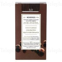 KORRES Coloration Permanente - Huile d'argan coloration haute performance Light Brown 5.0