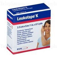 BSN MEDICAL Leukotape k - Bande taping de kin&eacute;ologie 5cm x 5m