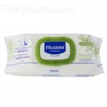 MUSTELA Lingettes nettoyantes &agrave; l'huile d'olive x 50