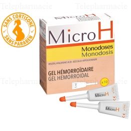 Micro h monodoses gel h&eacute;morro&iuml;daires x10