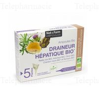 NAT&FORM AMPOULES BIO DRAINE