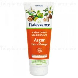 NATESSANCE Cr&egrave;me corps nourrissante argan bio 200ml