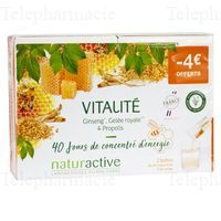 NATURACTIVE Vitalit&eacute; 20 sticks &agrave; diluer lot de 2 boites