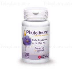 NATURAL NUTRITION Phytolinum pot de 30 capsules.