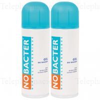 NOBACTER Gel de rasage Lot de 2 a&eacute;rosols 150ml
