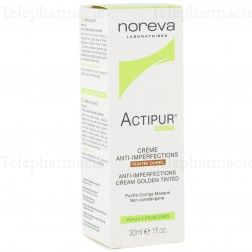NOREVA Actipur cr&egrave;me anti-imperfections teint&eacute;e dor&eacute;e