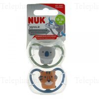 NUK Space Sucettes 18-36 mois
