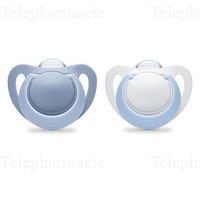 NUK Sucettes Genius lot de 2 gar&ccedil;on physio plus 6-18 mois