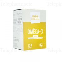 NUTRI'SENTIELS Om&eacute;ga-3 20 capsules