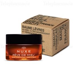 NUXE R&ecirc;ve de miel Baume l&egrave;vres au miel pot 15g Qualit&eacute; made in France