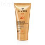 NUXE Sun SPF30 cr&egrave;me d&eacute;licieuse visage haute protection tube 50ml