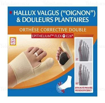 EPITACT Orth&egrave;se corrective double &agrave; l'&eacute;pith&eacute;lium flex et e26 Pied gauche (S)