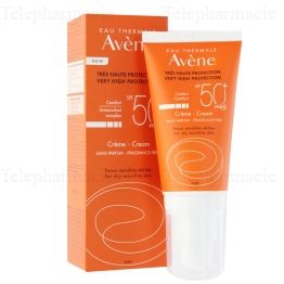 Cr&egrave;me visage SPF50+ sans parfum - 50 ml