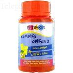 PEDIAKID Gommes Omega 3 60 oursons ar&ocirc;me naturel citron