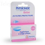 PHYSIOMER Filtres protecteurs Bo&icirc;te de 20 filtres