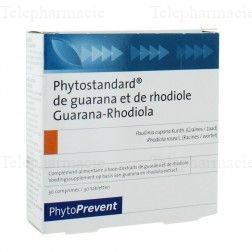 PILEJE Phytostandard de guarana et rhodiole 30 comprim&eacute;s