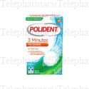 POLIDENT Nettoyant pour appareils dentaires 3 MINUTES cp x 66
