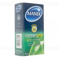 MANIX CONTACT ALOE ultra sensitive X14