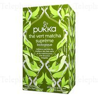 PUKKA Th&eacute; vert matcha supr&ecirc;me x20