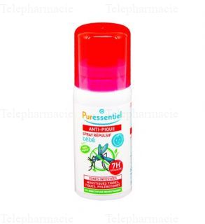 PURESSENTIEL Anti-pique spray r&eacute;pulsif b&eacute;b&eacute; flacon 60ml