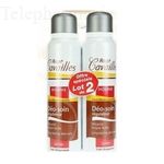 CAVAILL&Egrave;S Homme d&eacute;odorant soin r&eacute;gulateur lot de 2 spray de 150ml