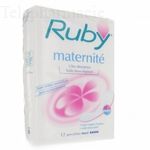 RUBY Serviettes maternit&eacute; x 12