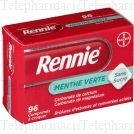 Rennie Sans sucre menthe verte 96 comprim&eacute;s
