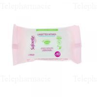 SAFORELLE Lingettes nettoyantes intime x 10