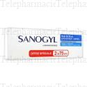 SANOGYL dentifrice soin bi-fluor pr&eacute;vention caries lot 2 tubes 75ml