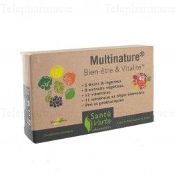 SANT&Eacute; VERTE Toniphyt Multinature bien-&ecirc;tre et vitalit&eacute; 30 comprim&eacute;s