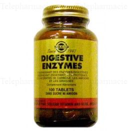 SOLGAR Vegetarian Digestive Enzymes 50 comprim&eacute;s