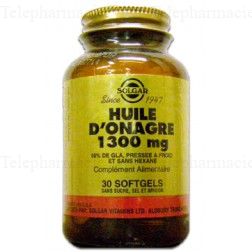 SOLGAR Huile d'onagre 1300mg 30 g&eacute;lules