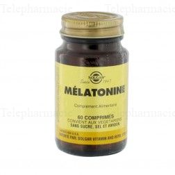 SOLGAR M&eacute;latonine 1mg x60 Comprim&eacute;s