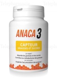 ANACA 3 Capteur de graisses et sucres 60 g&eacute;lules