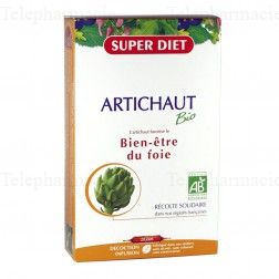 SUPERDIET Bien-&ecirc;tre du foie artichaut 20 ampoules