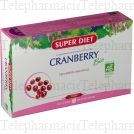 SUPERDIET Cranberry bio solution buvable bien-&ecirc;tre f&eacute;minin 20 ampoules