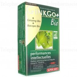 SUPERDIET Ginkgo performances intellectuelles bio