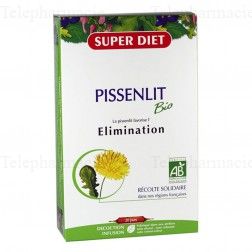 SUPERDIET Pissenlit &eacute;limination bio 20 ampoules