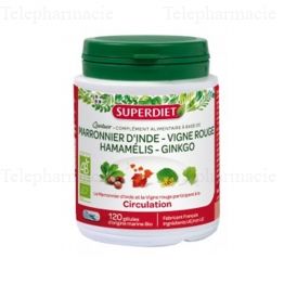 SUPERDIET Quatuor Bio Circulation Pot 120 g&eacute;lules